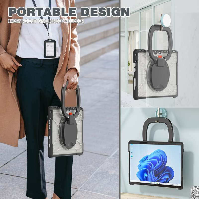 For MicroSoft Surface Pro 8 TPU + PC Tablet Case(Transparent)