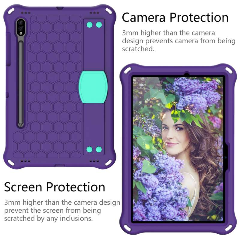 For Samsung Galaxy Tab A8 10.5 2021 Shockproof Black Silicone + PC Tablet Protective Case(Black)