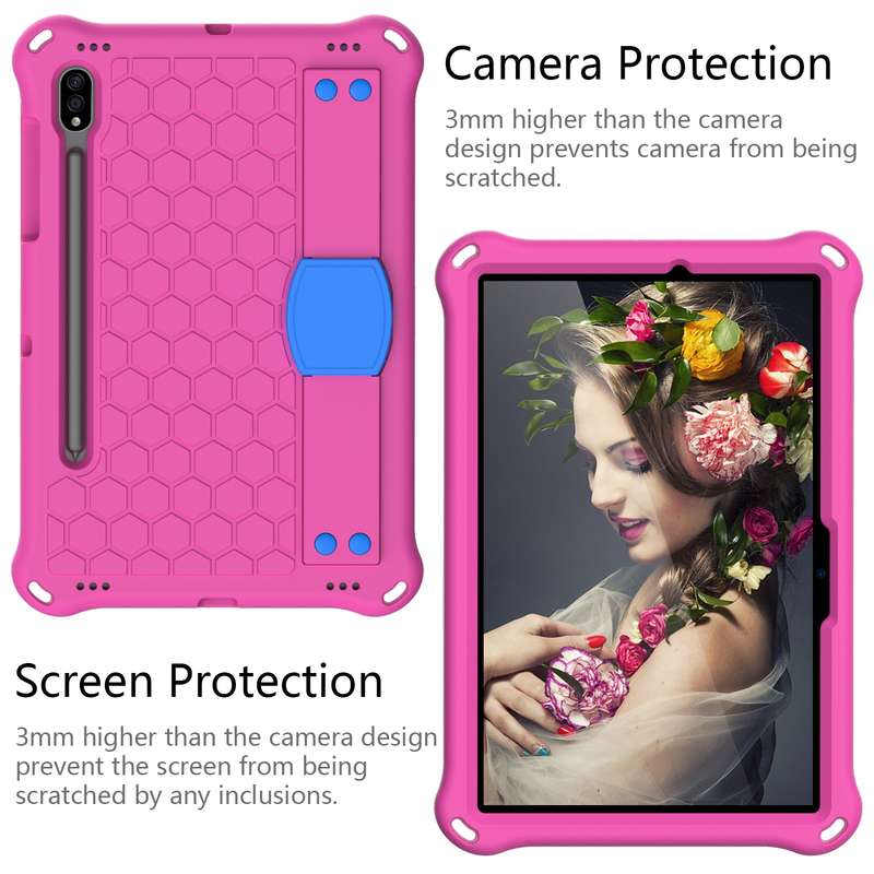 For Samsung Galaxy Tab A7 Lite T220 Glitter Horizontal Flip Leather Case with Holder & Card Slots(Bl