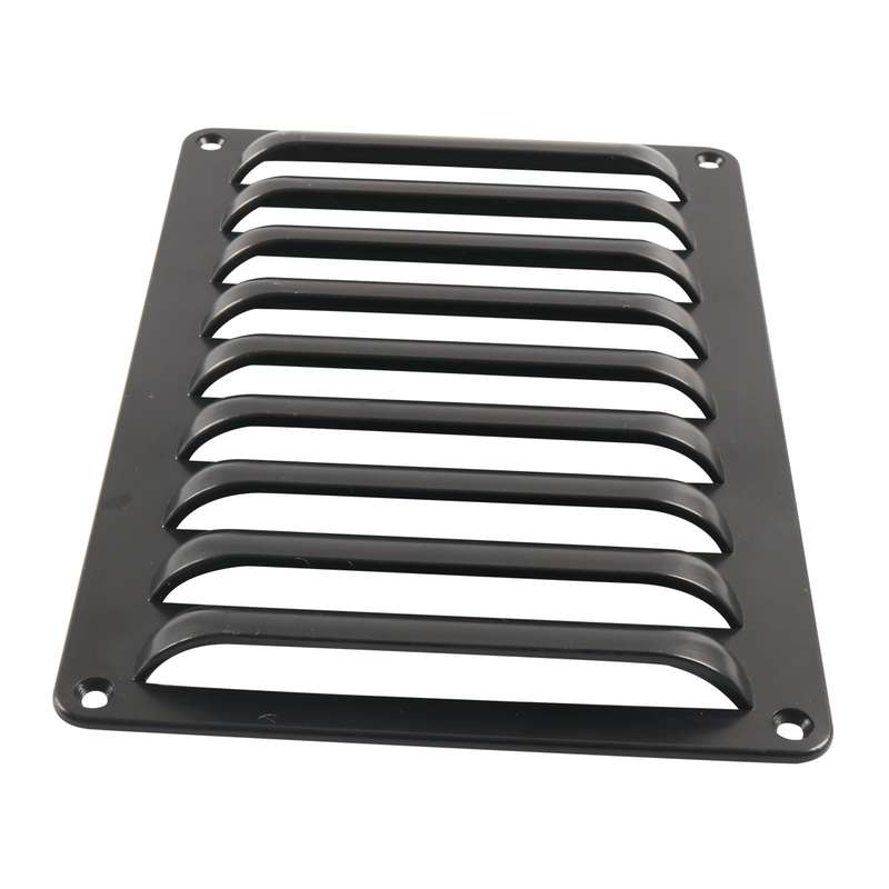 A6786 214x149mm RV / Bus Grille Vent Panel with Screws(Black)
