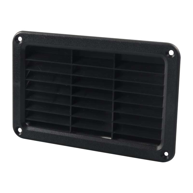 A6789 193x122mm RV / Bus Oblique Louver Outlet Panel with Screws(Black)
