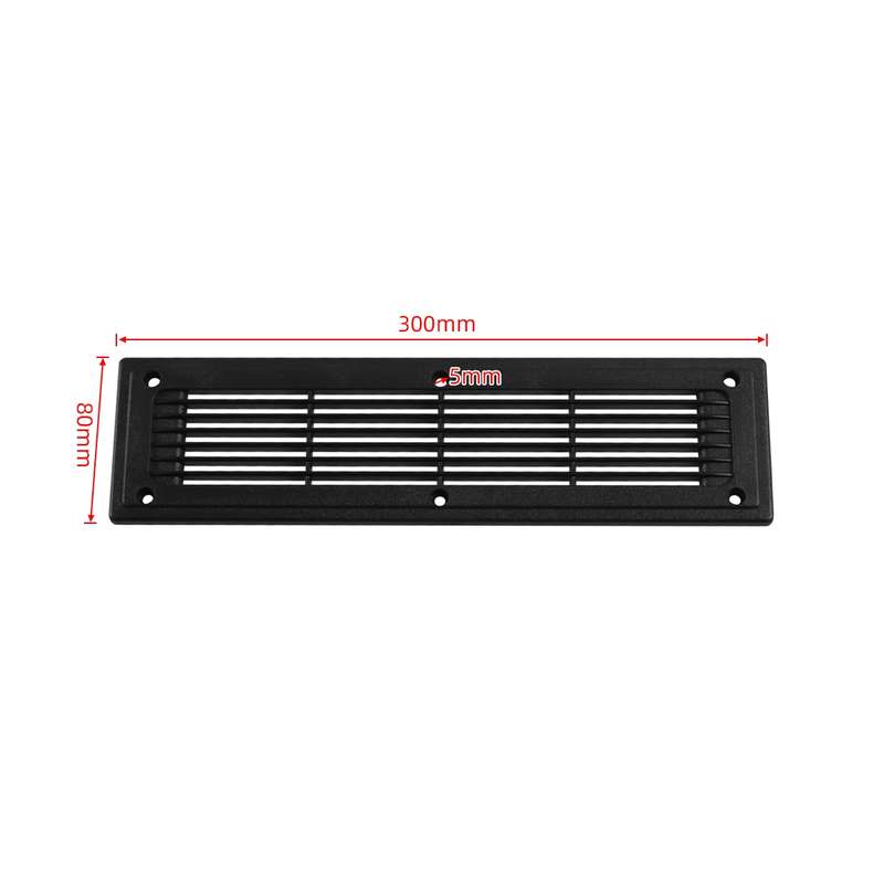 A6793 300x80mm RV / Bus Straight Louver Vent with Screws