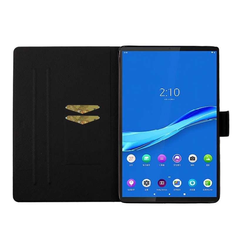 For Samsung Galaxy Tab A8 10.5 2021 Voltage Texture Coloured Drawing Pattern Leather Tablet Case(Flo