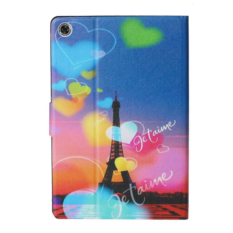 For Samsung Galaxy Tab A8 10.5 2021 Voltage Texture Coloured Drawing Pattern Leather Tablet Case(Flo
