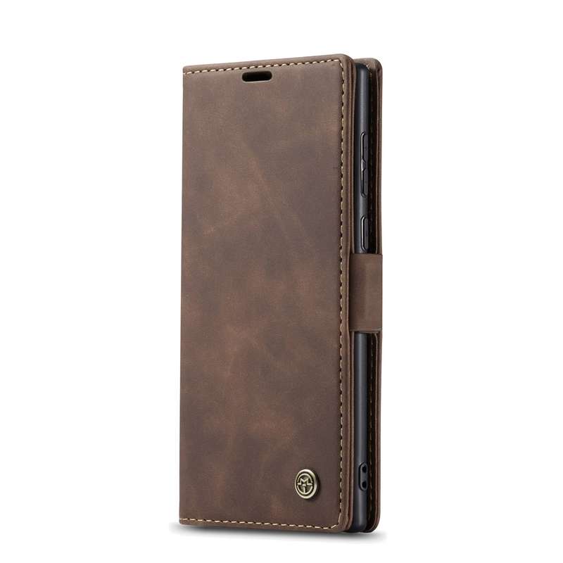 For Samsung Galaxy S22 Ultra 5G CaseMe 013 Multifunctional Leather Phone Case(Wine Red)