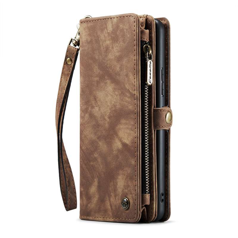 For Samsung Galaxy S22 Ultra 5G CaseMe-007 Detachable Multifunctional Leather Phone Case(Black)