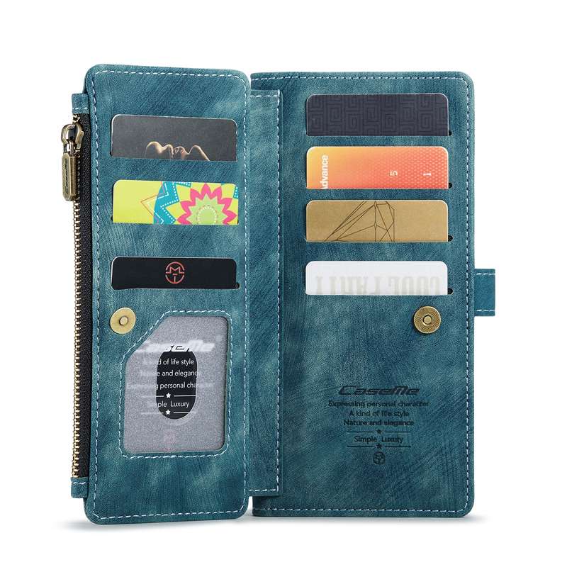 For Samsung Galaxy A53 5G CaseMe-008 Detachable Multifunctional Horizontal Flip Leather Case(Green)