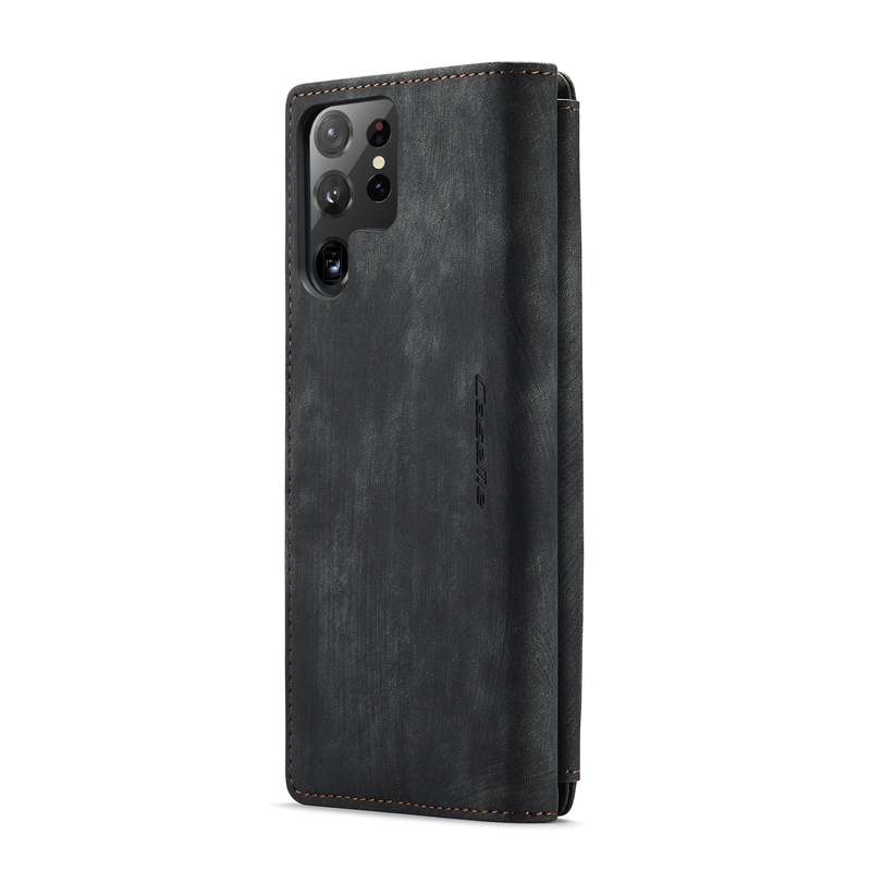 For Samsung Galaxy S22 Ultra 5G CaseMe C30 Multifunctional Phone Leather Case with Holder & Card Slo