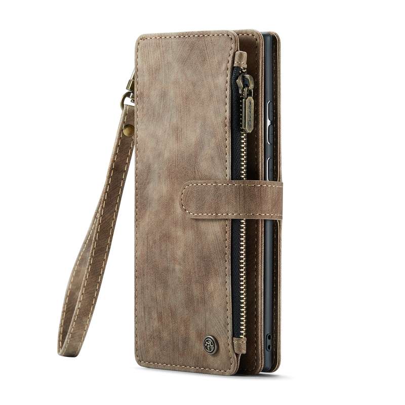 For Samsung Galaxy S22 Ultra 5G CaseMe C30 Multifunctional Phone Leather Case with Holder & Card Slo