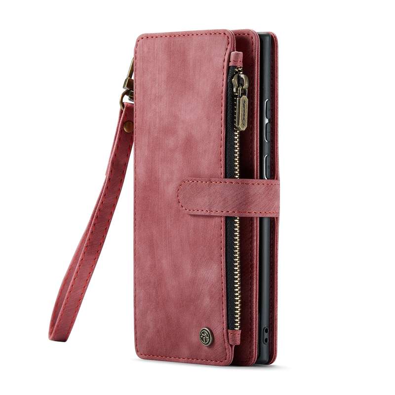 For Samsung Galaxy S22 Ultra 5G CaseMe C30 Multifunctional Phone Leather Case with Holder & Card Slo
