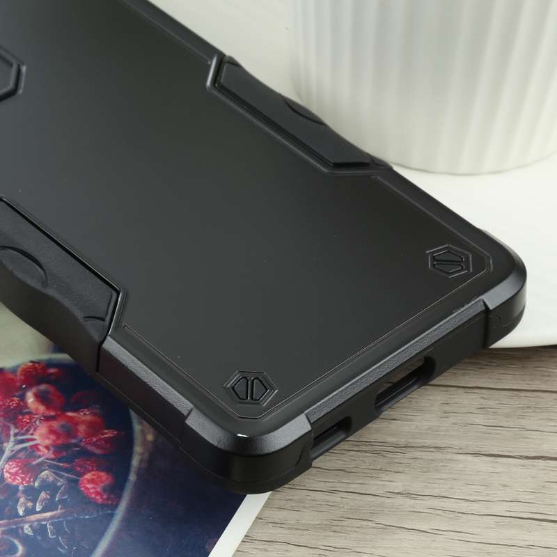 For Samsung Galaxy S21 Ultra 5G Non-slip Armor Phone Case(Black)