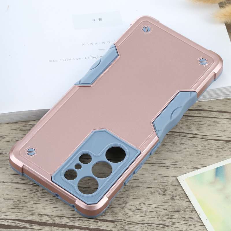 For Samsung Galaxy S21 Ultra 5G Non-slip Armor Phone Case(Black)
