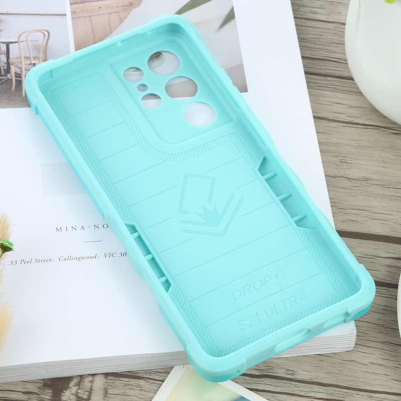 For Galaxy A90 5G Armor Shockproof TPU + PC Protective Case with 360 Degree Rotation Holder(Black)