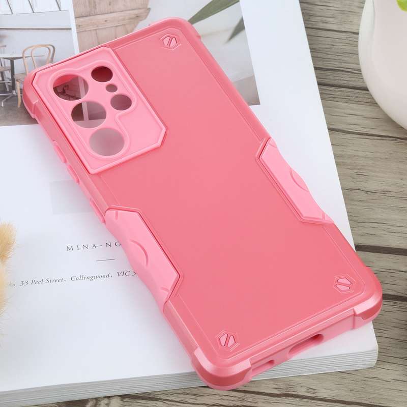 For Galaxy A90 5G Armor Shockproof TPU + PC Protective Case with 360 Degree Rotation Holder(Black)