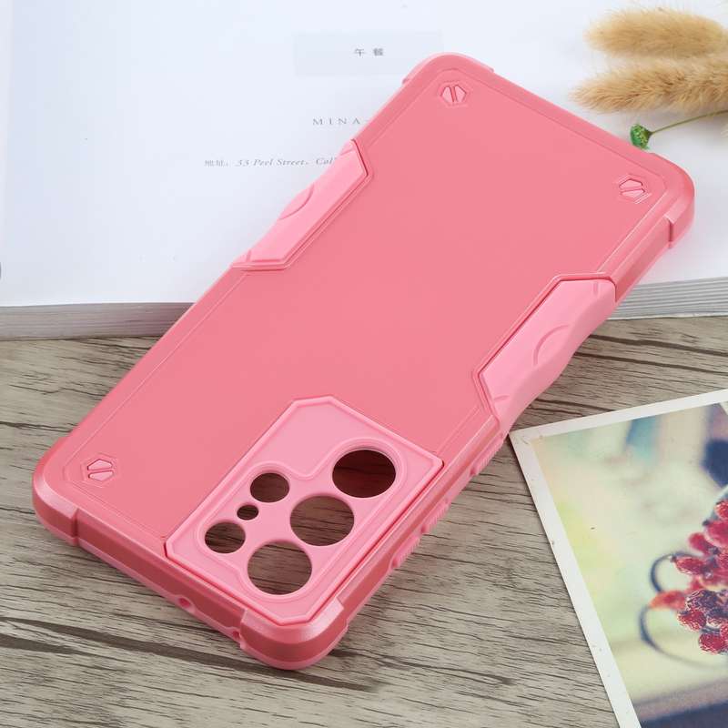 For Galaxy A90 5G Armor Shockproof TPU + PC Protective Case with 360 Degree Rotation Holder(Black)