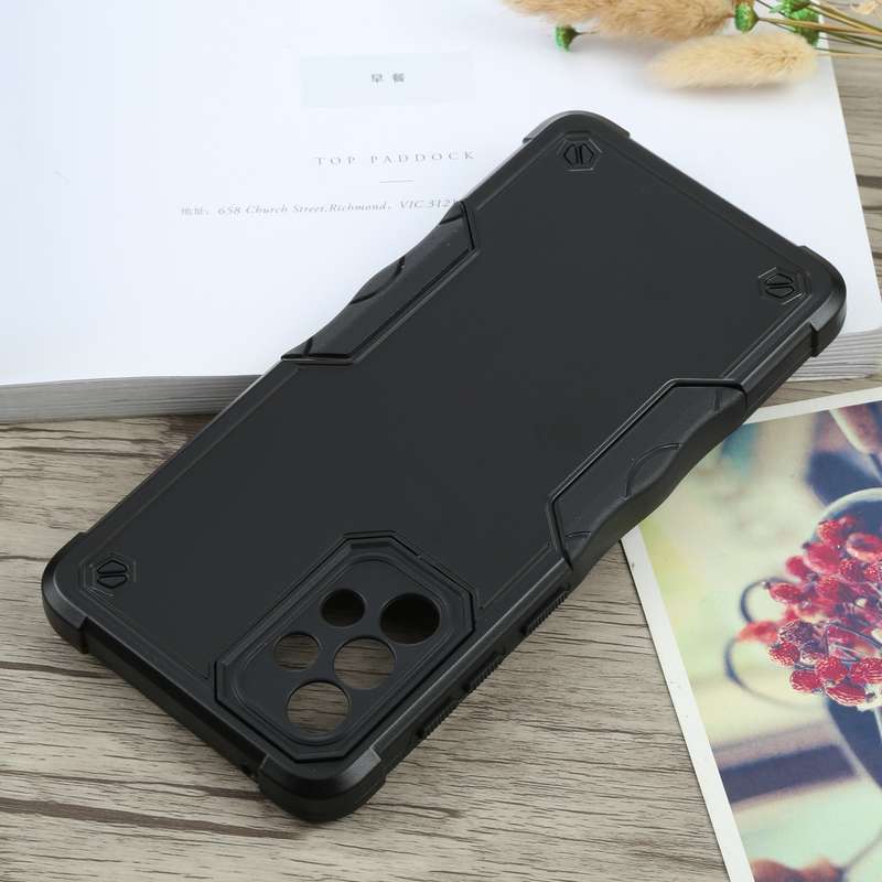 For Samsung Galaxy A73 Non-slip Armor Phone Case(Green)