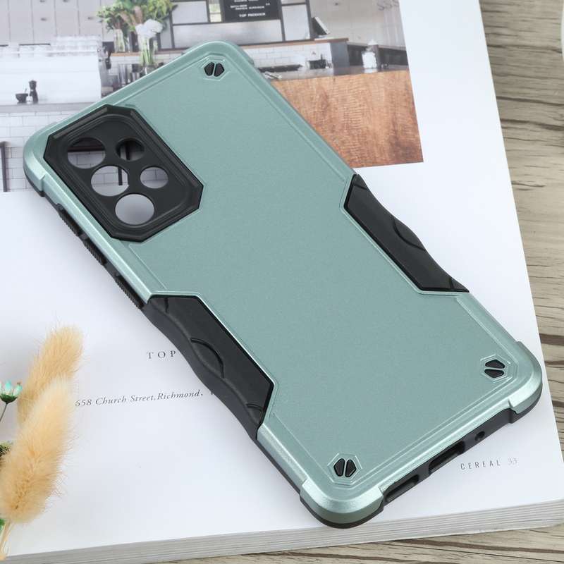 For Samsung Galaxy A73 Non-slip Armor Phone Case(Green)