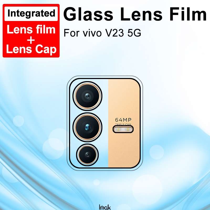 For vivo V23 5G / V23 Pro 5G imak Integrated Rear Camera Lens Tempered Glass Film with Lens Cap