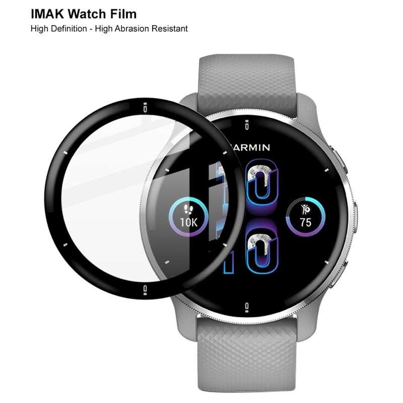For Garmin Venu 2 Plus IMAK HD High Transparent Wear-resistant Watch Screen Protective Film