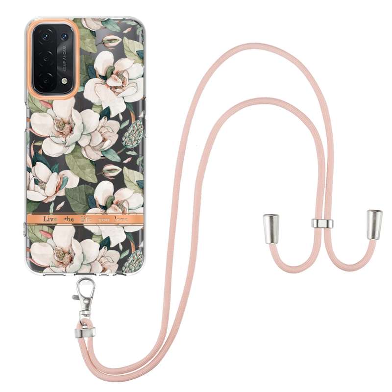 For Galaxy A80 Gradient Color Glass Case(Red)