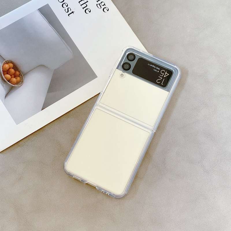 For Samsung Galaxy Z Flip3 5G Round Edge TPU Folding Phone Case