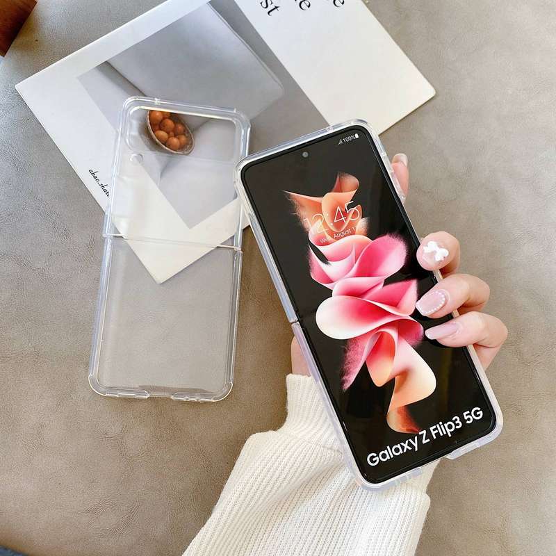 For Samsung Galaxy Z Flip3 5G Round Edge TPU Folding Phone Case