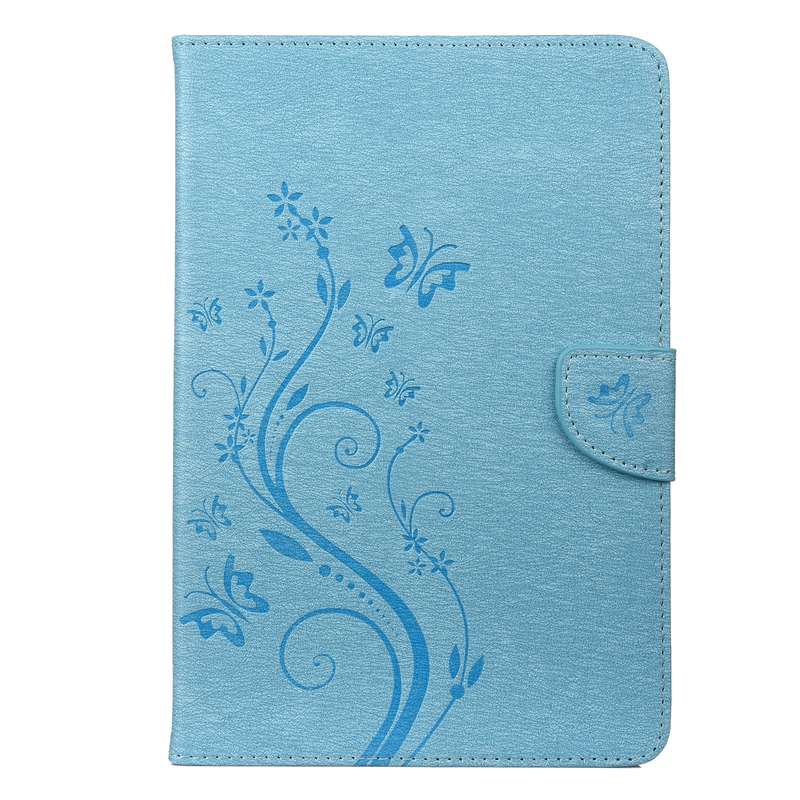 For Samsung Galaxy Tab A8 10.5 2021 X200 / X205 Butterfly Flower Embossing Pattern Leather Tablet Ca
