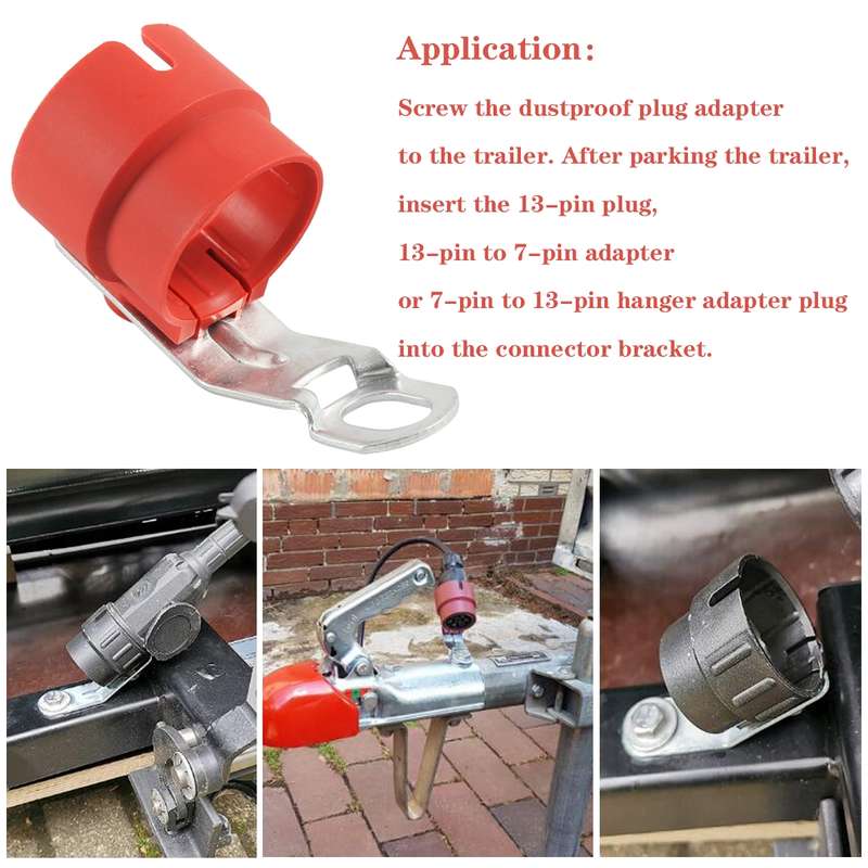 A6950-02 Trailer Plug Holder Connector Retainer(Red)