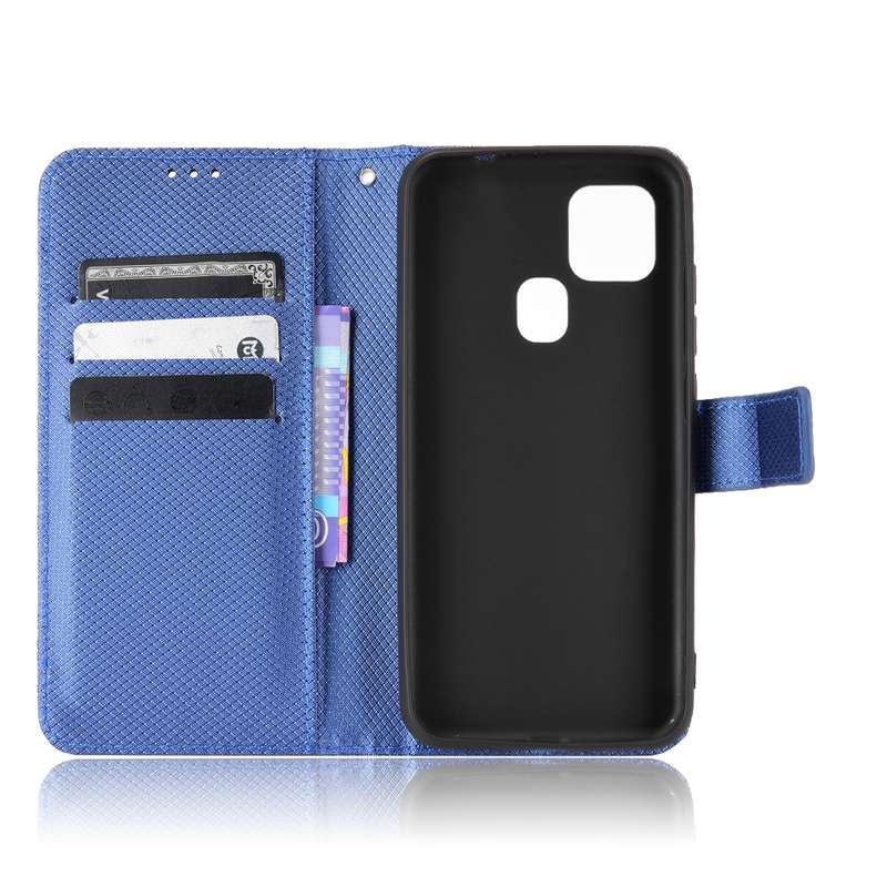 For Oukitel C22 Diamond Texture Leather Phone Case(Black)