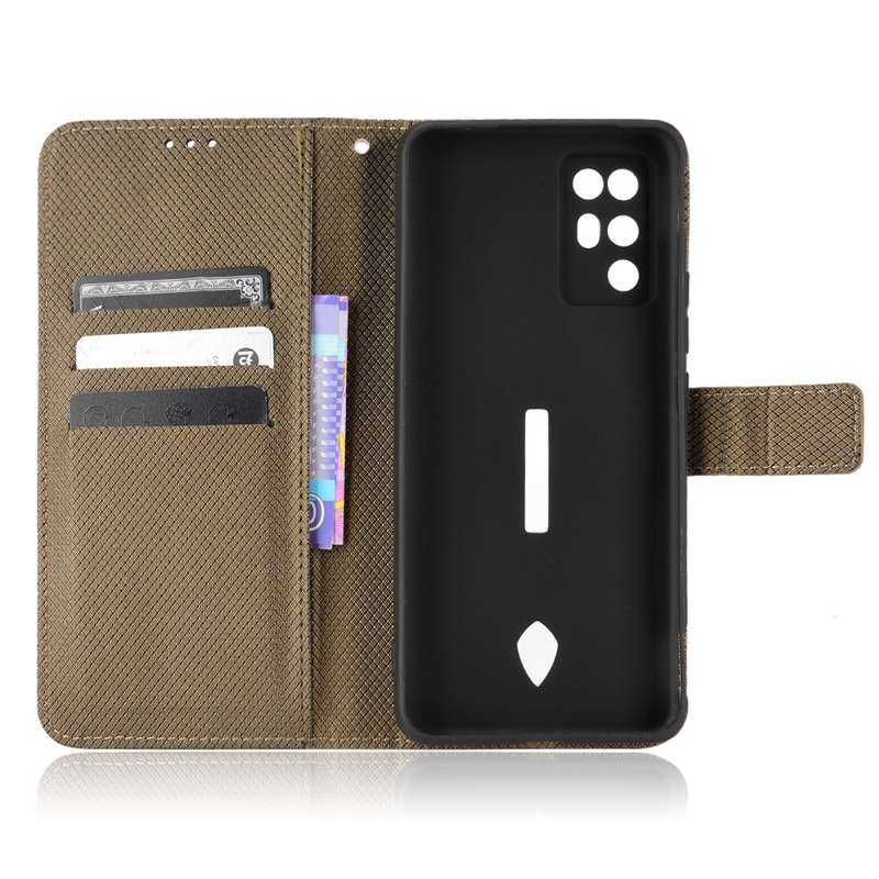 For Oukitel C22 Diamond Texture Leather Phone Case(Black)