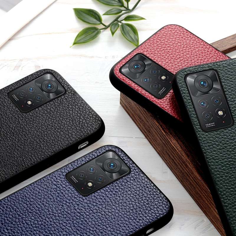 For Xiaomi Redmi Note 11 Pro Global Accurate Hole Litchi Texture Leather Shockproof Phone Case(Black