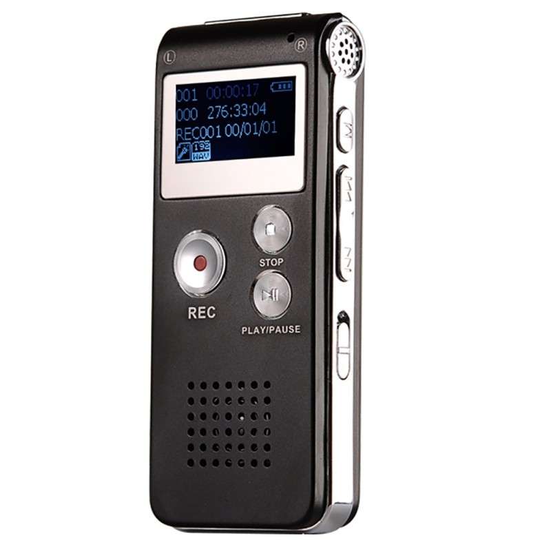 SK-012 4GB USB Dictaphone Digital Audio Voice Recorder with WAV MP3 Player VAR Function(Grey)