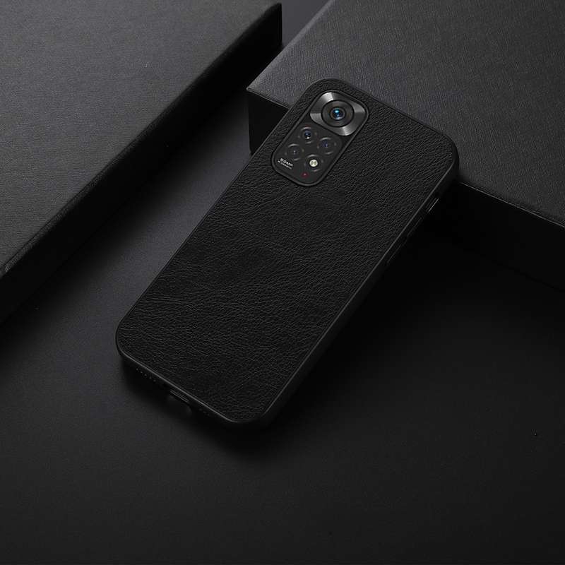For Xiaomi Redmi Note 11 4G Global / Note 11S Two-color Litchi Texture Phone Case(Black)