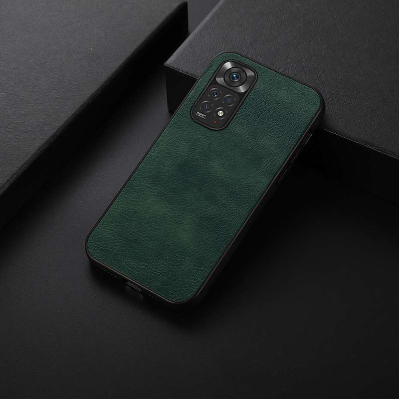 For Xiaomi Redmi Note 11 4G Global / Note 11S Two-color Litchi Texture Phone Case(Black)