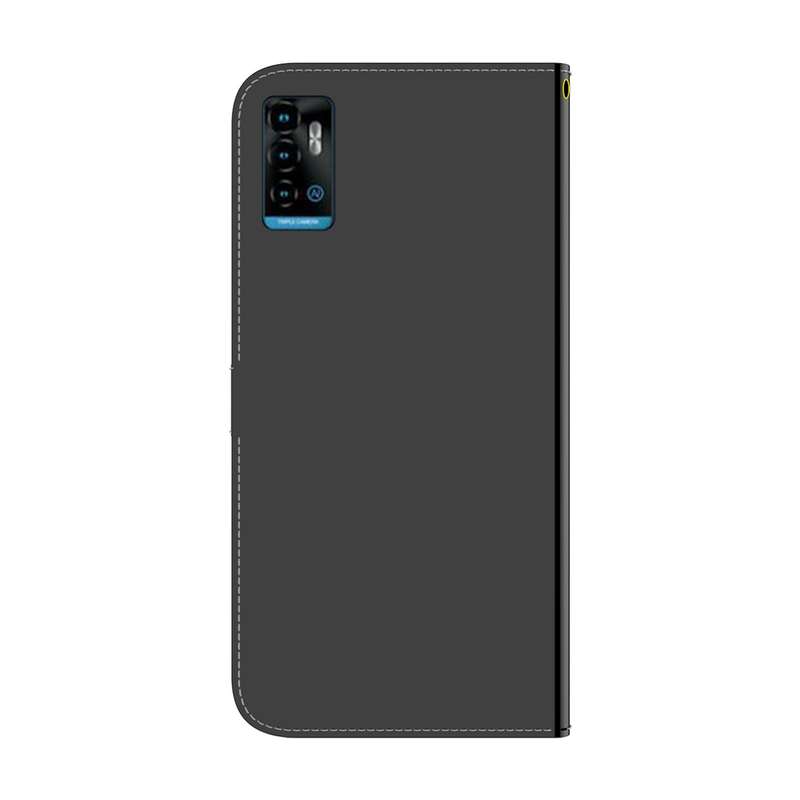 For ZTE Blade A72 / V40 Vita Imitated Mirror Surface Horizontal Flip Leather Phone Case(Black)