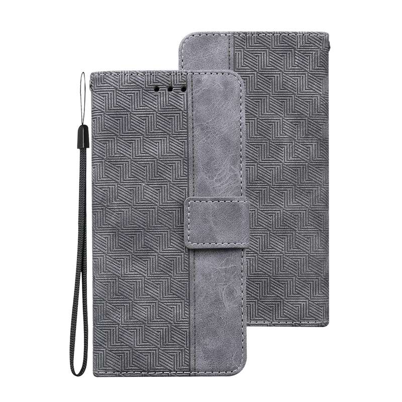 For Honor 20 / Huawei nova 5T Geometric Embossed Leather Phone Case(Black)