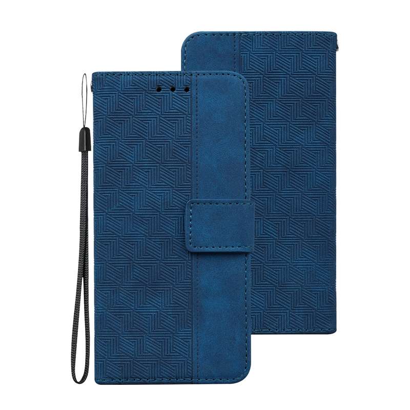 For Honor 20 / Huawei nova 5T Geometric Embossed Leather Phone Case(Black)
