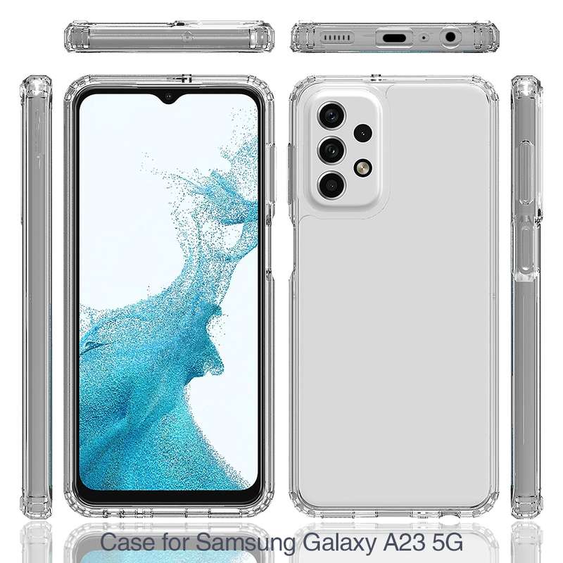 For Samsung Galaxy A23 Shockproof Scratchproof TPU + Acrylic Protective Phone Case(Transparent)