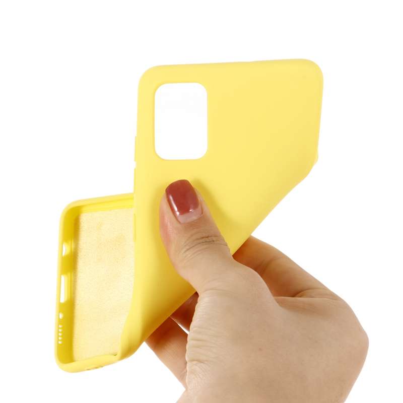 For Galaxy A71 Solid Color Liquid Silicone Shockproof Full Coverage Protective Case(Green)