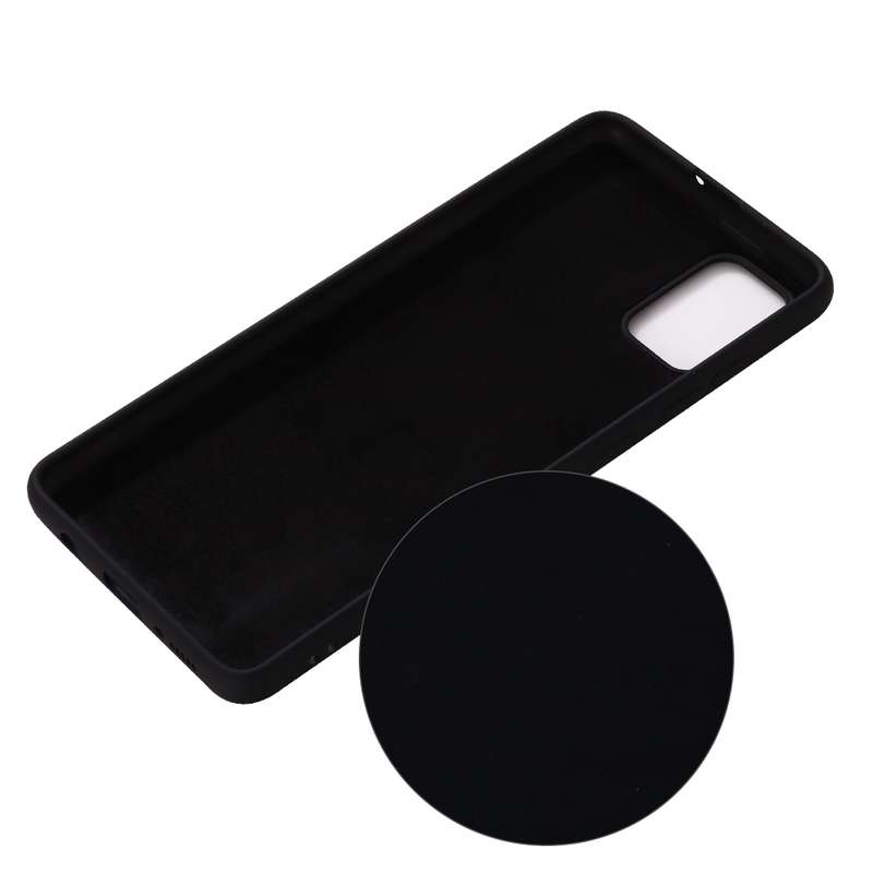 For Galaxy A71 Solid Color Liquid Silicone Shockproof Full Coverage Protective Case(Green)