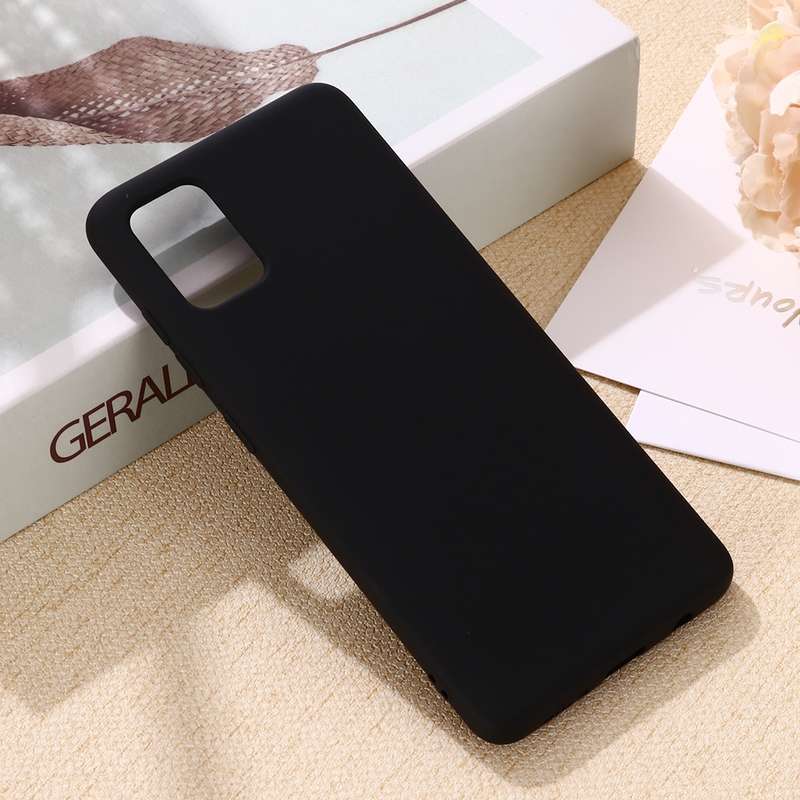 For Galaxy A71 Solid Color Liquid Silicone Shockproof Full Coverage Protective Case(Green)