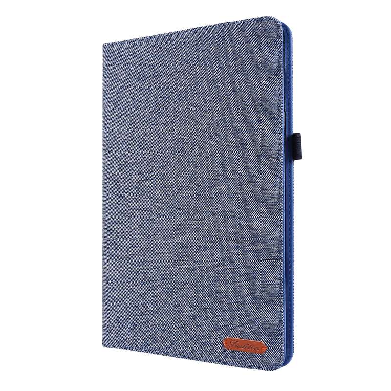 For Samsung Galaxy Tab S8 Ultra Horizontal Flip Fabric Leather Tablet Case with Card Slots & Holder(