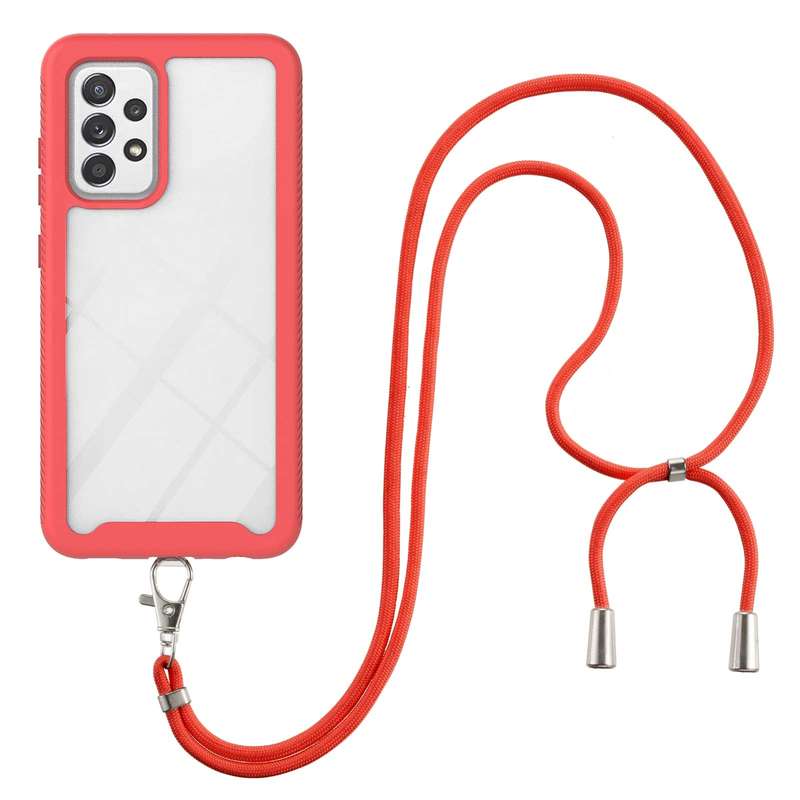 For Samsung Galaxy A53 5G Starry Sky Solid Color Series Shockproof PC + TPU Protective Phone Case wi