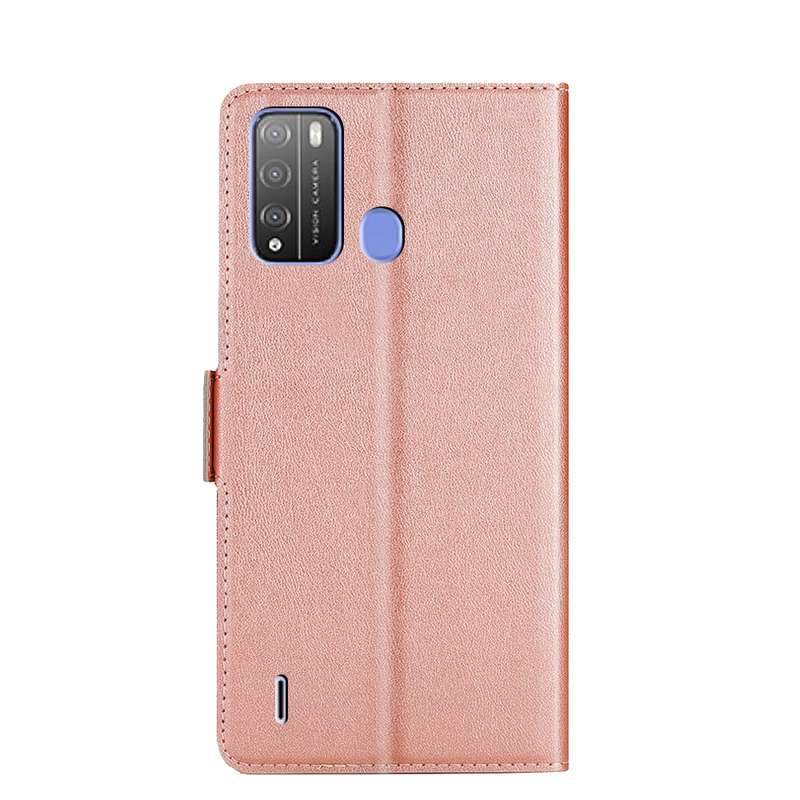 For OPPO Reno 5G Ultra-thin Voltage Side Buckle PU + TPU Leather Phone Case(Rose Gold)