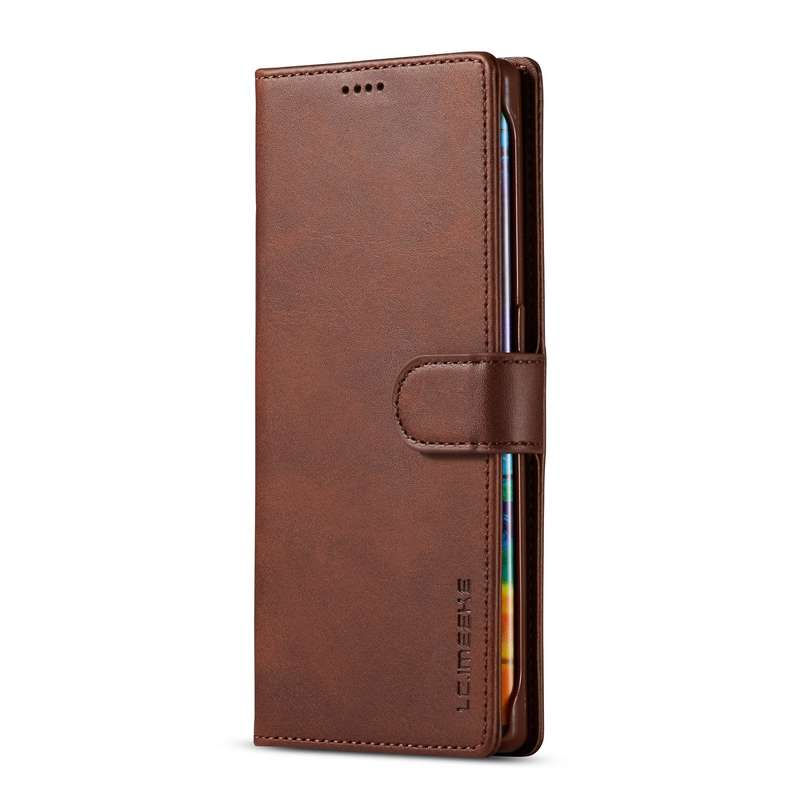 For Honor 50 Lite LC.IMEEKE Calf Texture Flip Leather Phone Case(Brown)
