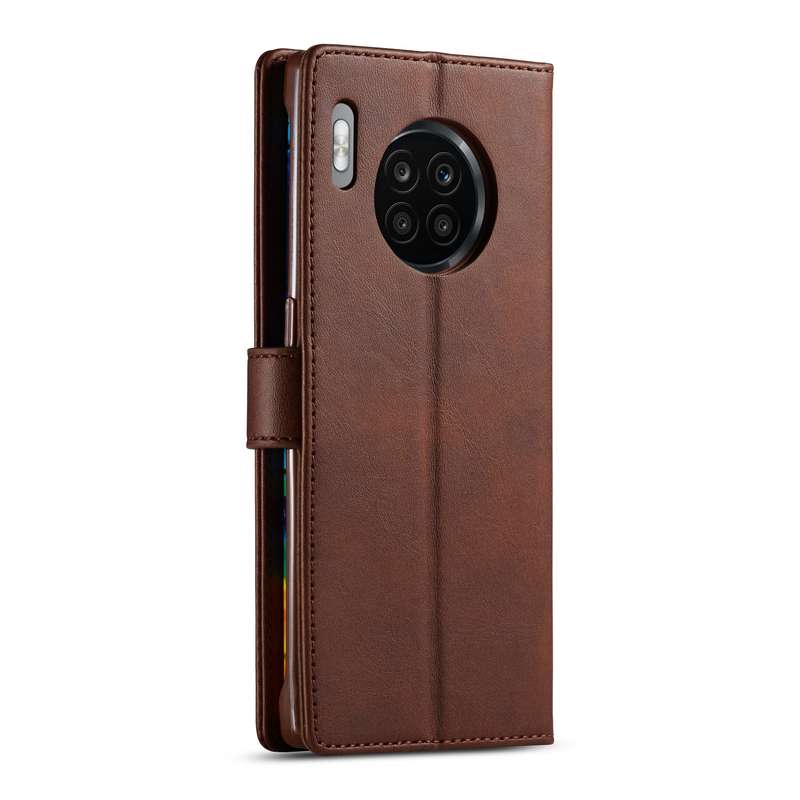 For Honor 50 Lite LC.IMEEKE Calf Texture Flip Leather Phone Case(Brown)