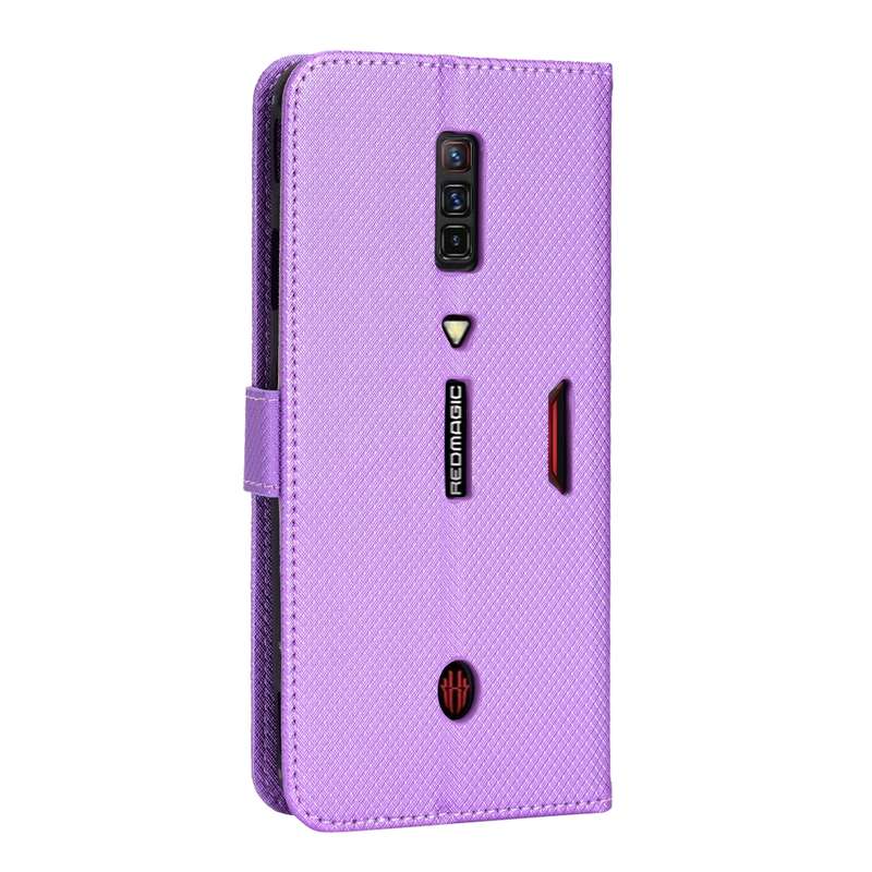 For ZTE nubia Red Magic 6 / 6 Pro Diamond Texture Leather Phone Case(Purple)