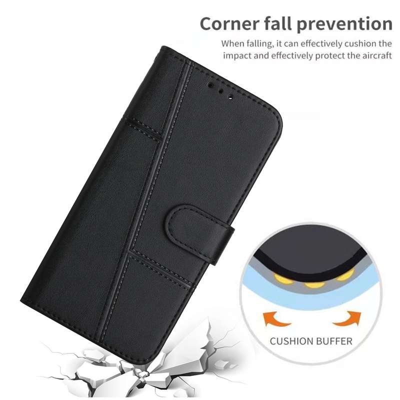 For Tecno Spark 7 / 7T Stitching Calf Texture Buckle Leather Phone Case(Pink)