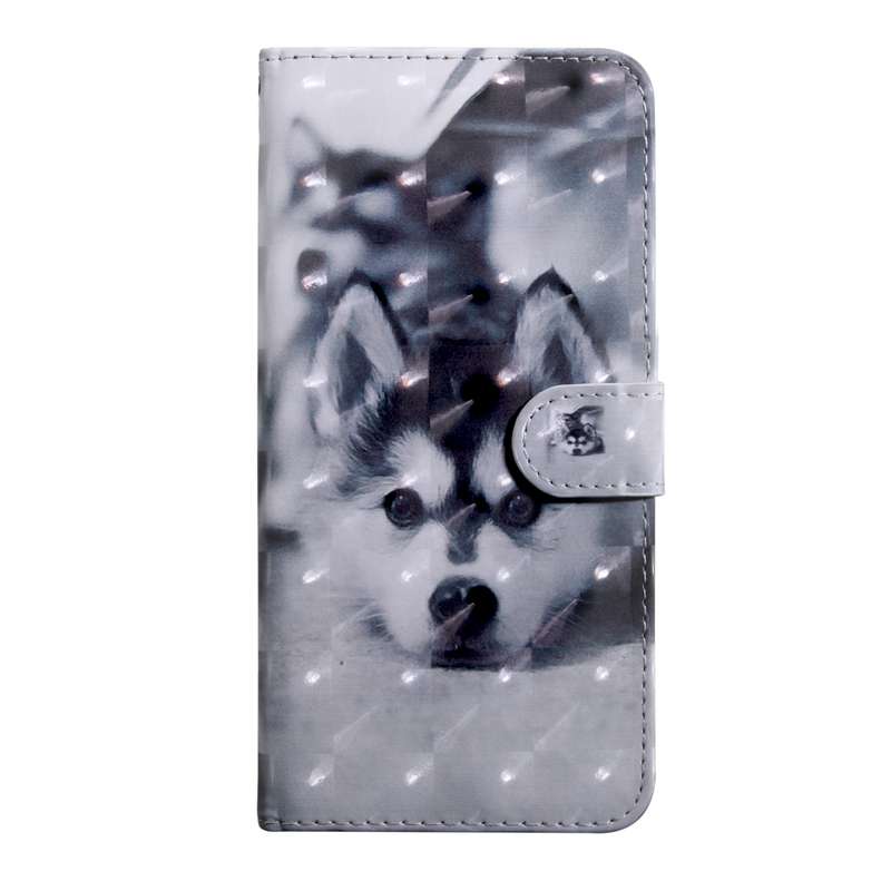 For Samsung Galaxy A13 4G 3D Painting Pattern Coloured Drawing Leather Phone Case(Wolf)