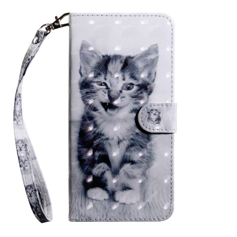 For Samsung Galaxy A13 4G 3D Painting Pattern Coloured Drawing Leather Phone Case(Wolf)